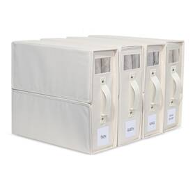 Gablee Home 198168094945 Premium Linen Closet Organizer And Storage Set - Includes 4 Bed Sheet