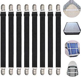 Goodtimes 711181654141 Adjustable Bed Sheet Straps Suspenders Elastic Fasteners Grippers Garters