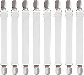 Goodtimes 744759640697 Adjustable Bed Sheet Straps Suspenders Elastic Fasteners Grippers Garters