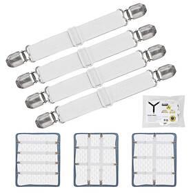 Goodtimes 791300967673 Adjustable Bed Sheet Clips Fasteners Holder Straps And Suspender Grippe