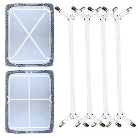 Goodtimes 791324048617 Premium Sheet Straps 4 Pcs 2 Set Adjustable Crisscross Fitted Clips B