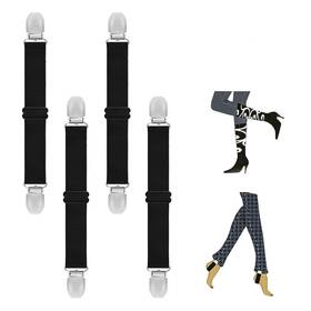 Goodtimes 791507009435 Boot Straps Pant Stirrups Clips For Women And Men Motorcycle King Black 4pcs
