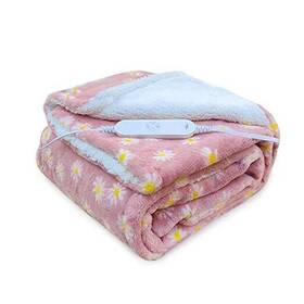 F5060 Gotoqomo Electric Heated Blanket 50 Inch X 60 Throw With 12 Heating Pink Flower