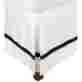 H300ckbs Slwh-bk Impressions By Luxor Treasures Hotel Collection 300 Thread Count Cotton Bedskirt California King-white Black 855031046325