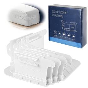 Himake 612715527385 Bed Sheet Holder For Corners- 4pcs Heavy Duty Locks Holders With Lock S