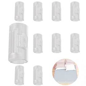 Hionre 797442353541 10 Pack Bed Sheet Grippers Clips With Two-speed Adjustment Holder T