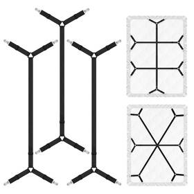 Yrl001 Hishutiao 3 Pcs Bed Sheet Straps Adjustable Fitted Extended E