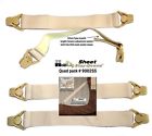 Hold-up Suspender Co Adjustable Sheet Mattress Corner Straps With Patented Gripper Clasps Made In The 815736015934