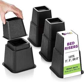 Holdn Storage 850040379044 Adjustable Bed Risers And Furniture - Stackable Lif