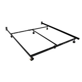 6356lpr-i Hollywood Bed Frame Adjustable Low Profile Premium Lev-r-lock Queen With 6-legs