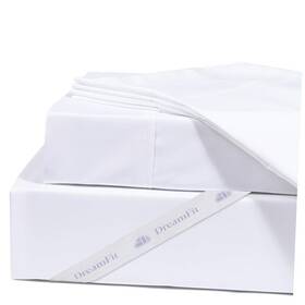 Homtex Inc. 763267014714 Dreamcool 100% Egyptian Cotton Cooling Bed Sheet Set For Split King White