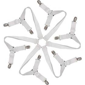 Hosmide 600607218725 Bed Sheet Fasteners Adjustable Elastic Holder Straps For All Bedshe