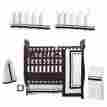 Hotel-wh-bk-9 Hotel 9-piece Crib Sweet Jojo Designs Bedding Set In Black