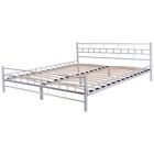 Hw52216q Apontus White Steel Bed 680196902588
