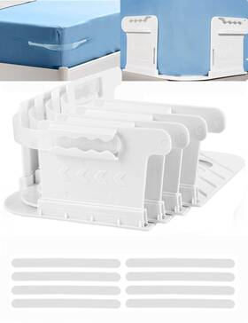 Sthd-25-wt Hyzyey Bed Sheet Holders With Fitted Lock Straps Keep Sheets In Place Firm And Tight