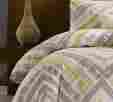 Ii10-560 Ink Ivy King Size Yellow And Grey Comforter 3-pc Set W Shams Bedding Coverlet Sets