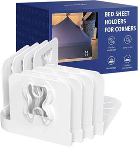 Ixbixb 705353419492 Bed Sheet Holders Lock For Corners - Sheets Holder Heavy Duty In Place Set O