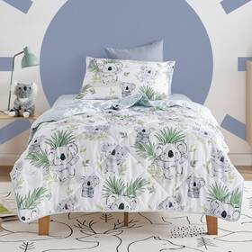 9010962 Jack & Ava And Comforter Set Koala Cuddles - King Single