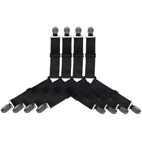 Jacobsparts 845832036458 4pcs Triangle Bedsheet Fasteners Elastic Suspenders Gripper Holder Clips For