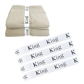 Jajahu 768469573755 4pcs Bed Sheet Organizer Bands Elastic Linen Label Keepers Fitted S