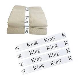 Jhud001 Jajahu 4pcs Bed Sheet Organizer Bands Elastic Linen Label Keepers King