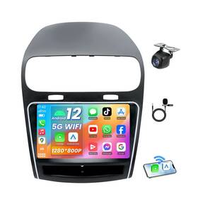 Jerqry 750872693779 4core 64g Rom Car Radio Stereo For Dodge Journey 2011 2012-2019 Fm Swc 1280