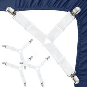 Tiansha-1 Jie Tiansha Sheet Holders Elastic Fasteners With Metal Clips Adjustable Bedsheet
