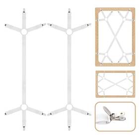 2cv2bxiii Jjunw 2pcs Fitted Heavy Duty Bed Sheet Straps Criss-cross Clip 2