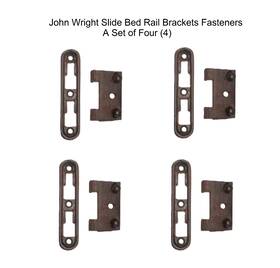 John Wright 088022 4-sets Slide Bed Rail Brackets Fasteners 5-3/8 Inch Length