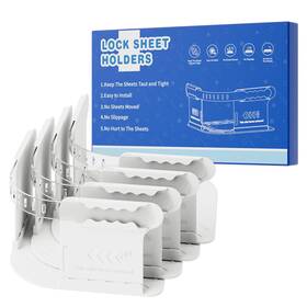 Jz-bsh-4 Jzla Pro Lock Sheet Holders Keep Sheets Tight Heavy Duty Bed Holder Corner Fitte