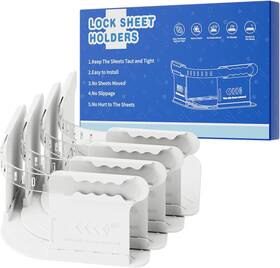 Jz-bsh-g8 Jzla Pro Lock Sheet Holders Keep Sheets Tight Heavy Duty Bed Holder Corner Fitted S