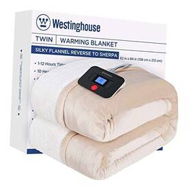 Wh-hsf62-beige-c Kata Electric Blanket Twin Heated Size With 10 62 Inch X84 Beige