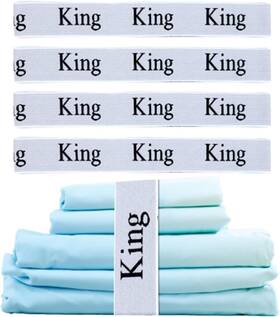 Keepsweat 769083404029 Bed Sheet Organizer Bands 4 Pcs Organizers And Storage Label