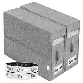 Khozy.fit 860010732205 2 Pack Bed Sheet Organizer Storage For Linen Closet. Fits All Sizes Inc
