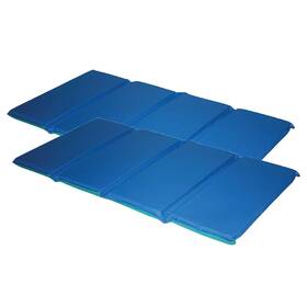 Pz-hsm148-2 Kinder Kindermat Daydreamer 3-fold Vinyl Rest Mat 48 Inch X 24 Blue/teal 2/bundle