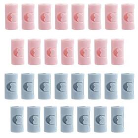 Koceci 20240617002 30 Pcs Bed Sheet Grippers Clips For Bedding Keep Sheets Pink And Blue