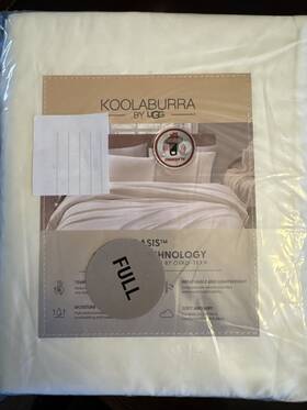Koolaburra By Ugg 008889300860 Oasis Cooling Technology Full Sheet Set Bright White Nwt