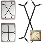 L-b-sheet-f Bed Sheet Fasteners Pcs Adjustable Crisscross Fitted Band Straps Grippers