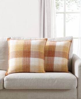 1134207mstrd20x20 Lacourte Brandon Plaid 2 Pack Decorative Pillows 20 X Yellow