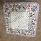 Laura Ashley Ashbourne Euro Sham And Twin Dust Green Pink
