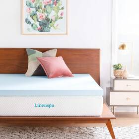 Ls30tt30gt Linenspa 3 Inch Memory Foam Mattress Topper Gel Infused Twin