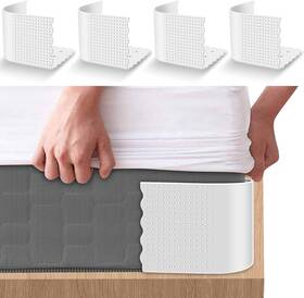 Lizemqqi 744110137064 4pcs Bed Sheet Holders Straps Fitted Keep Sheets In Place Corner Fastener Heavy