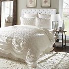 Lush Decor Luxury Rosemonde 5pc Comforter Set Bedding King White 469 Roses 848742025574