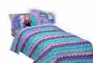 Ma751y Disney Frozen Toddler Bedding Set Twin For Girls Anna And Elsa Purple Let It Go Snow 073558723455