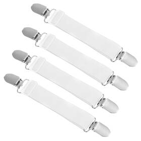 Macuezu 5297lzuf2411 4 Pcs Elastic Straps With Clips For Ironing Board Cover Secure Adjus