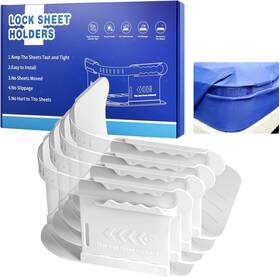 4pcs-bed Made In Rovlet 726084906372 Lock Sheet Holders Holder For Corners With Strips Keep Bed
