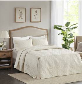Mp13-6476 Madison Park 100% Polyester Fitted Bedspread New Beautiful Comforter