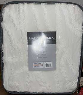 Mp13-6840 Madison Park 100% Cotton Chenille Coverlet Set