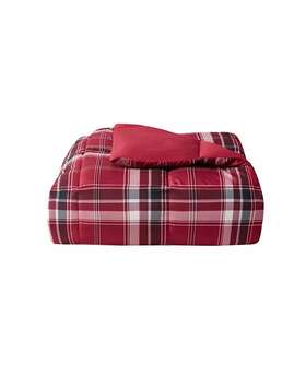 Martha Stewart Collection 100109403kg Essentials By Reversible Plaid King Red