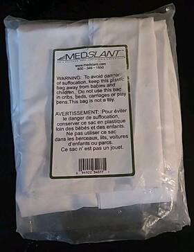 Medslant 094922340771 White Zippered Large Pillow Cover 33 Inch X 34 New In The Open Package